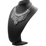 Atxi Art Deco Diamante Crystal Statement Necklace
